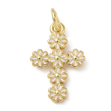 Brass Enamel Pendants KK-A273-02G-02-1