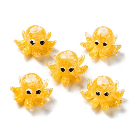 Handmade Bumpy Lampwork Beads Strands LAMP-N021-37D-01-1