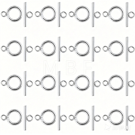 30Sets 304 Stainless Steel Toggle Clasps STAS-SC0021-29S-1