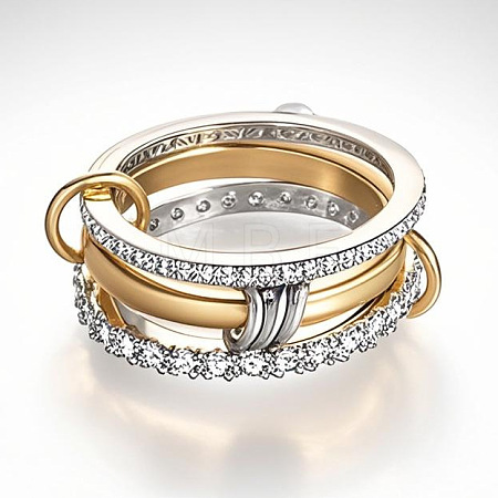 Ring Alloy with Crystal Rhinestone Finger Rings FS-WGDB9DD-02-1