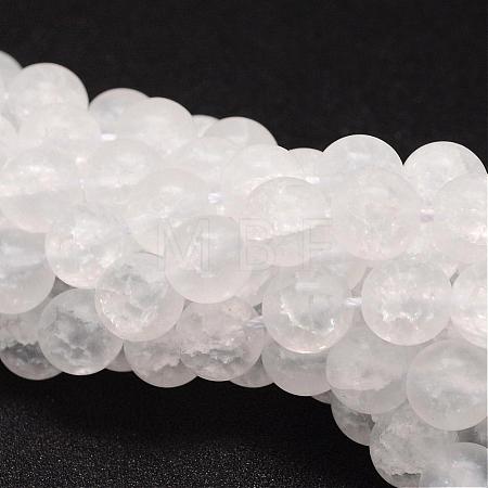 Synthetic Crackle Quartz Bead Strands CCG-K002-8mm-01-1
