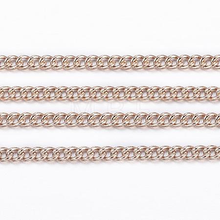 Ion Plating(IP) 304 Stainless Steel Twisted Chains CHS-H007-70RG-1