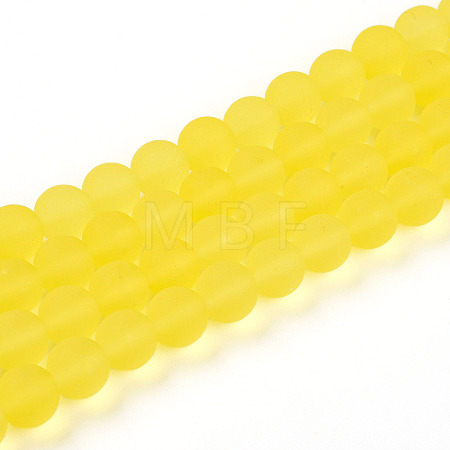 Transparent Glass Beads Strands GLAA-T032-T10mm-MD12-1