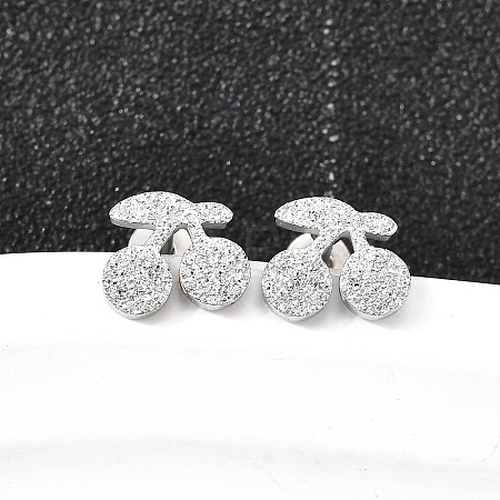 304 Stainless Steel Stud Earrings EJEW-H161-01P-I-1