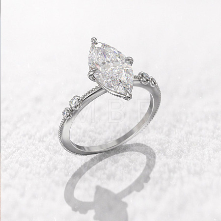 Brass Pave Cubic Zirconia Finger Rings FS-WG1A7FF-02-1