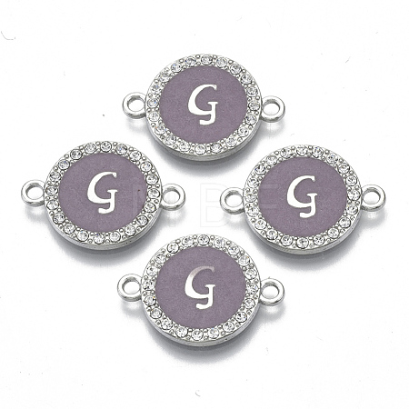 Alloy Enamel Links Connectors ENAM-TAC0003-01S-01G-1