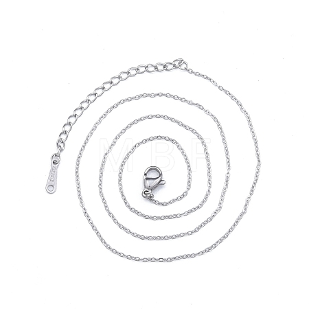 Non-Tarnish 304 Stainless Steel Cable Chains Necklace for Men Women NJEW-N050-A03-S12-1