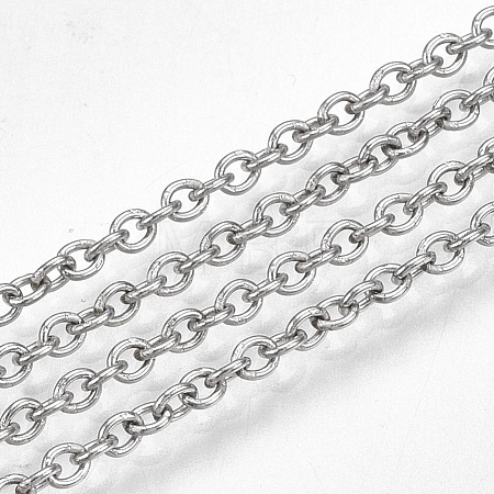 Tarnish Resistant 304 Stainless Steel Cable Chains CHS-S005-04-1