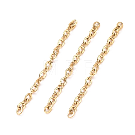 Ion Plating(IP) 304 Stainless Steel Cable Chains CHS-WH0007-01A-G-1