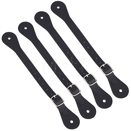 4Pcs PU Leather Spur Straps AJEW-GF0005-27A-1