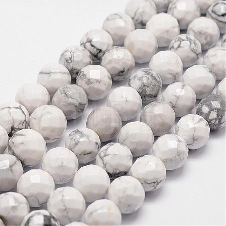 Natural Howlite Beads Strands G-D840-44-8mm-1