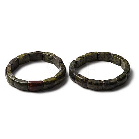Natural Dragon Blood Bead Stretch Bracelets for Women Men BJEW-C097-02A-07-1