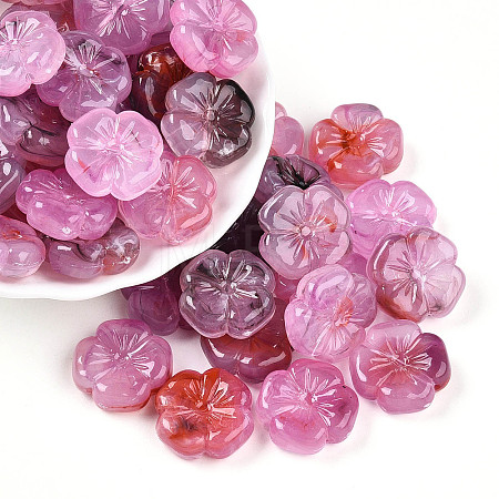 Transparent Acrylic Beads X-TACR-T028-40D-1