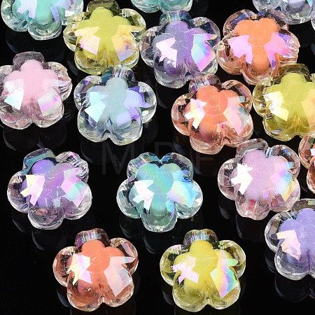 AB Color Transparent Acrylic Beads PACR-S221-009-1