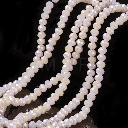 Electroplate Glass Beads Strands EGLA-A034-J4mm-T06-1