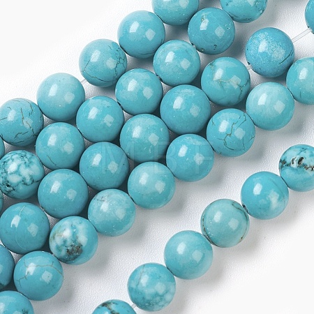 Natural Magnesite Beads Strands TURQ-P027-21A-6mm-1