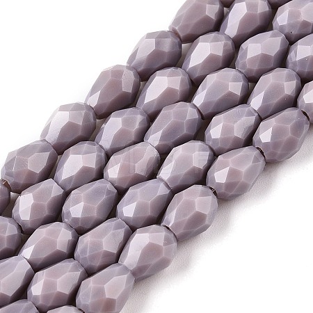 Opaque Solid Color Beads Strands EGLA-N013-P6mm-D09-1