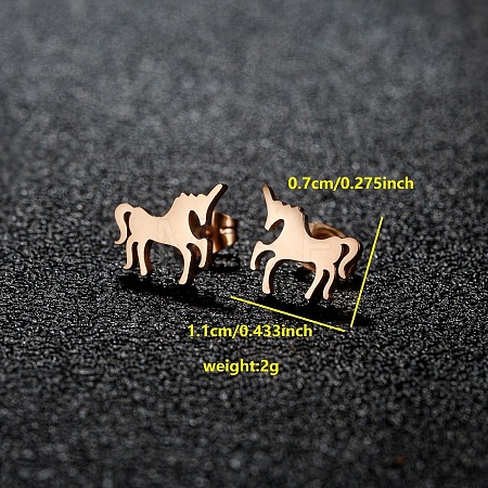 201 Stainless Steel Stud Earrings FS-WGB18B1-35-1