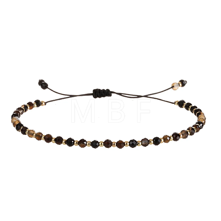 Natural Black Onyx Beads Braided Bead Bracelets for Women AI9762-2-1