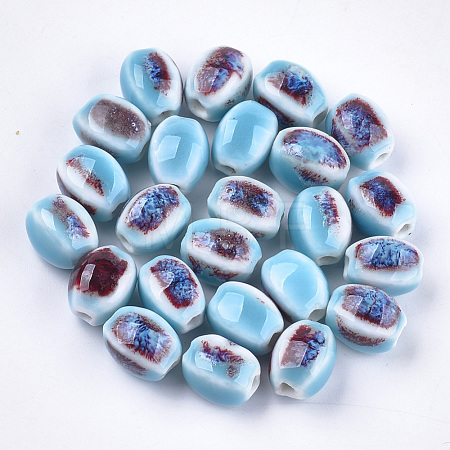 Handmade Porcelain Beads PORC-S498-07L-1