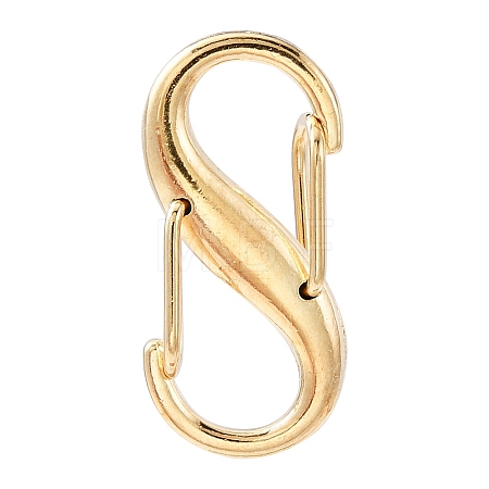 Alloy Double S Snap Hook Spring Keychain Clasps FIND-YW0004-08G-1