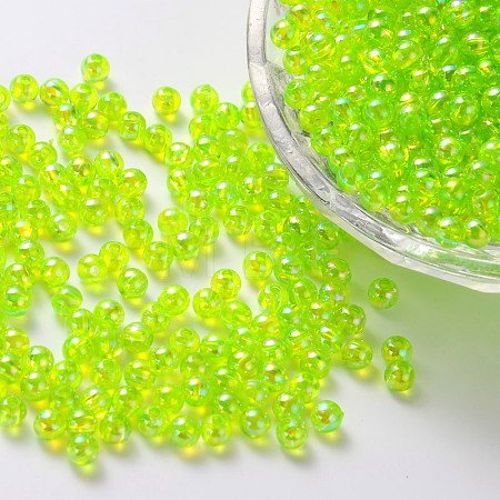 Eco-Friendly Transparent Acrylic Beads PL735-4-1