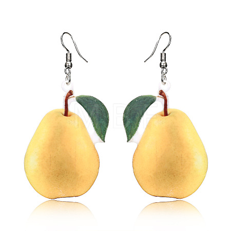 Acrylic & Alloy Dangle Earrings WGEBD91-03-1