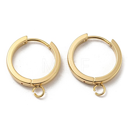 201 Stainless Steel Huggie Hoop Earrings Findings STAS-A167-01O-G-1