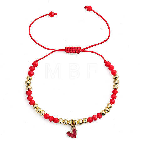 Brass Enamel Charm Bracelets SG0180-2-1
