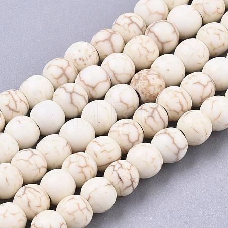 Synthetic Magnesite Beads Strands X-TURQ-S192-4mm-1-1