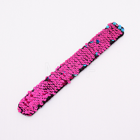 Mermaid Slap Bracelets BJEW-TAC0004-03B-1