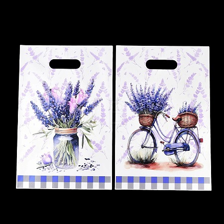 50Pcs 2 Styles OPP Plastic Packaging Bags ABAG-F011-05-1