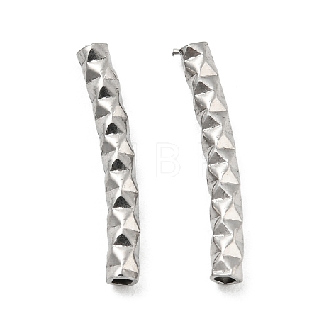 Non-Tarnish 304 Stainless Steel Tube Beads STAS-B047-29A-P-1