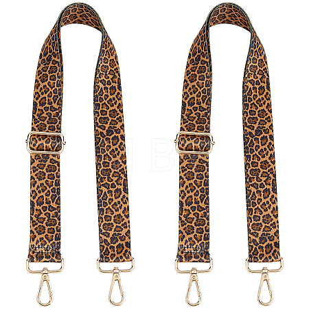 Adjustable Leopard Print Polyester Bag Strap FIND-WH0817-039-1