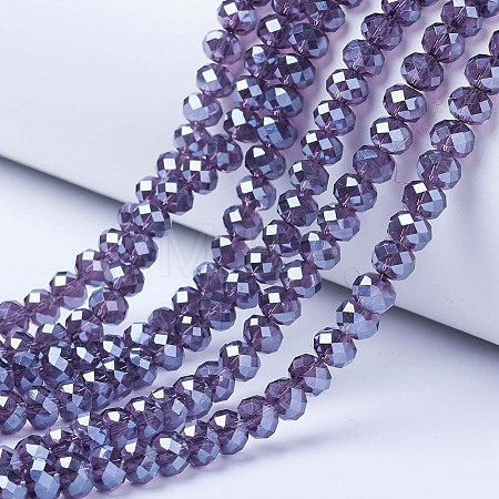 Electroplate Glass Beads Strands EGLA-A034-T2mm-A16-1
