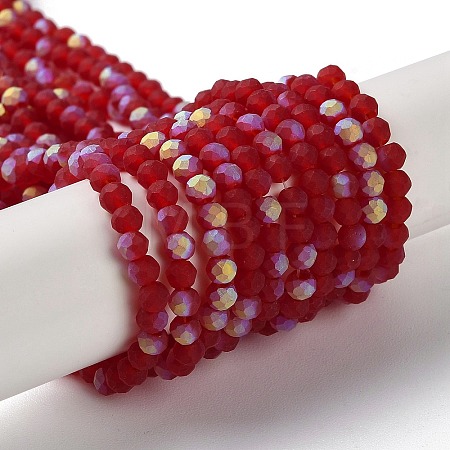 Imitation Jade Glass Beads Strands EGLA-A034-T3mm-MB07-1