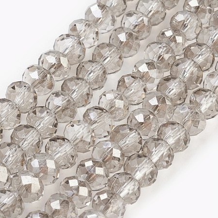 Electroplate Glass Beads Strands GLAA-K027-HP-A01-1