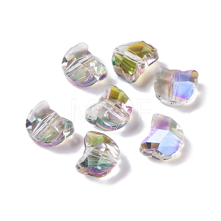 100Pcs Electroplate Glass Beads EGLA-P060-01A-HR03-1