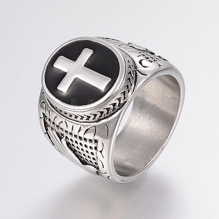304 Stainless Steel Finger Rings RJEW-G091-22-AS-1