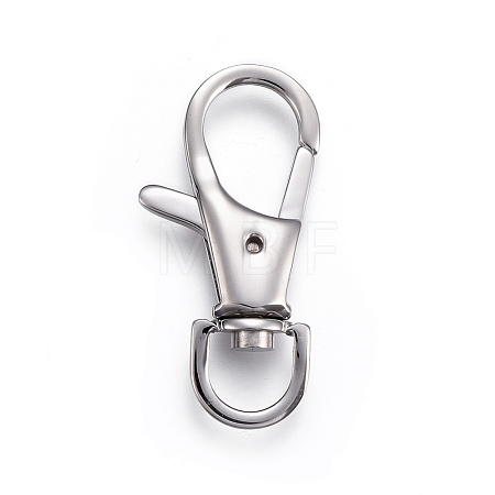 Tarnish Resistant 304 Stainless Steel Swivel Lobster Claw Clasps X-STAS-I117-01P-1