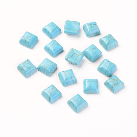 Synthetic Turquoise Cabochons TURQ-L031-040-1