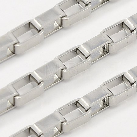 Tarnish Resistant 304 Stainless Steel Venetian Chains CHS-K001-01-4mm-1