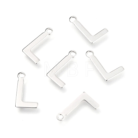 Non-Tarnish 201 Stainless Steel Charms X-STAS-C021-06P-L-1