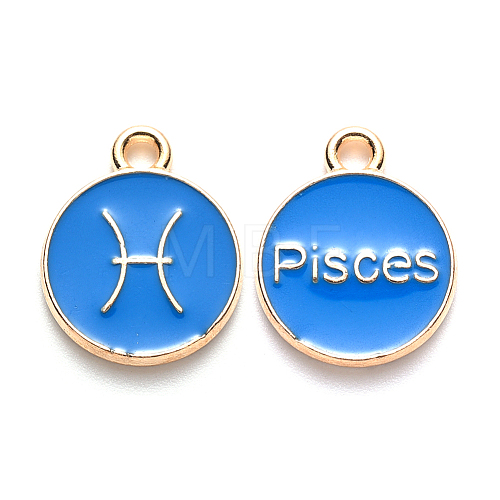 Alloy Enamel Pendants X-ENAM-S124-01A-02H-1