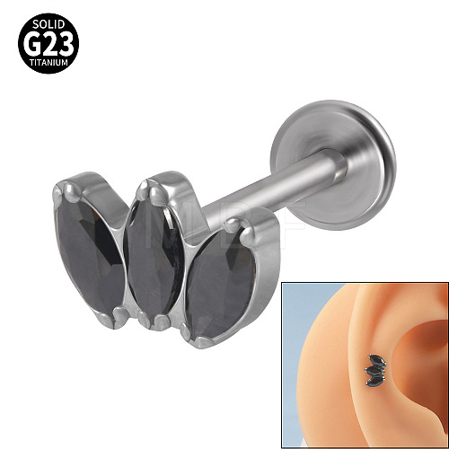 G23 Titanium Cartilage Earrings WGC4C46-06-1