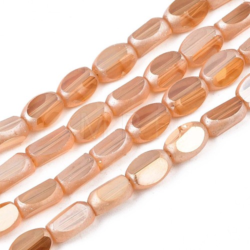 Electroplate Glass Beads Strands EGLA-S188-12-A03-1