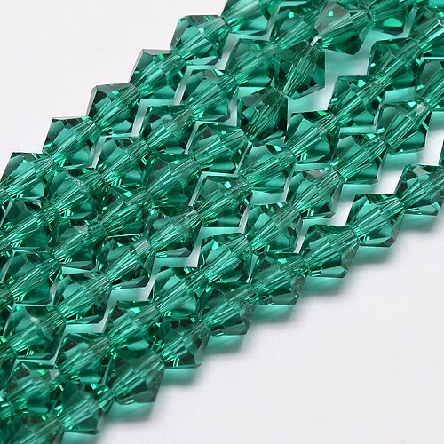 Imitate Austrian Crystal Bicone Glass Beads Strands X1-GLAA-F029-4x4mm-10-1