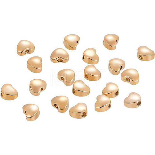 BENECREAT Brass Beads KK-BC0004-18G-1
