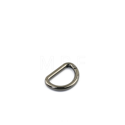 D-shaped Zinc Alloy Spring Ring Clasps PW-WGC1CD5-04-1