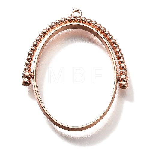 Alloy Open Back Bezel Pendants PALLOY-I223-11RG-1